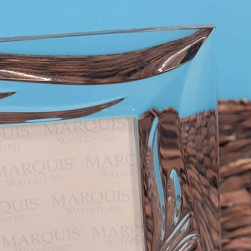 Marquis by Waterford Roselle Double Picture Frame Unisex OS Clear Crystal Decor